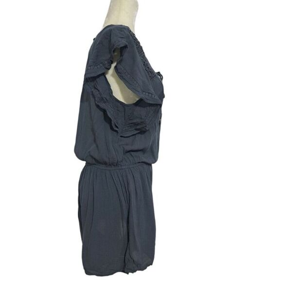 American Eagle Outfitters Women's Rusty Teal Boho Romper Pockets Size Medium - Picture 4 of 8